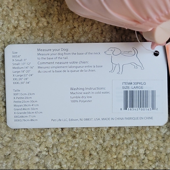 NEW Pet Life Pink Lightweight Adjustable Sporty Avalanche Coat - Picture 10 of 10